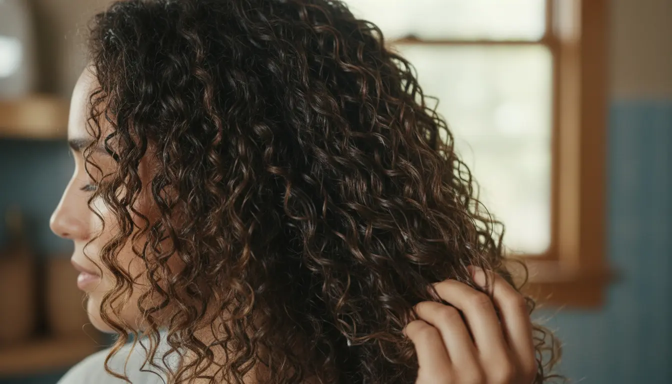 Conditioner in haar laten zitten voor krullen