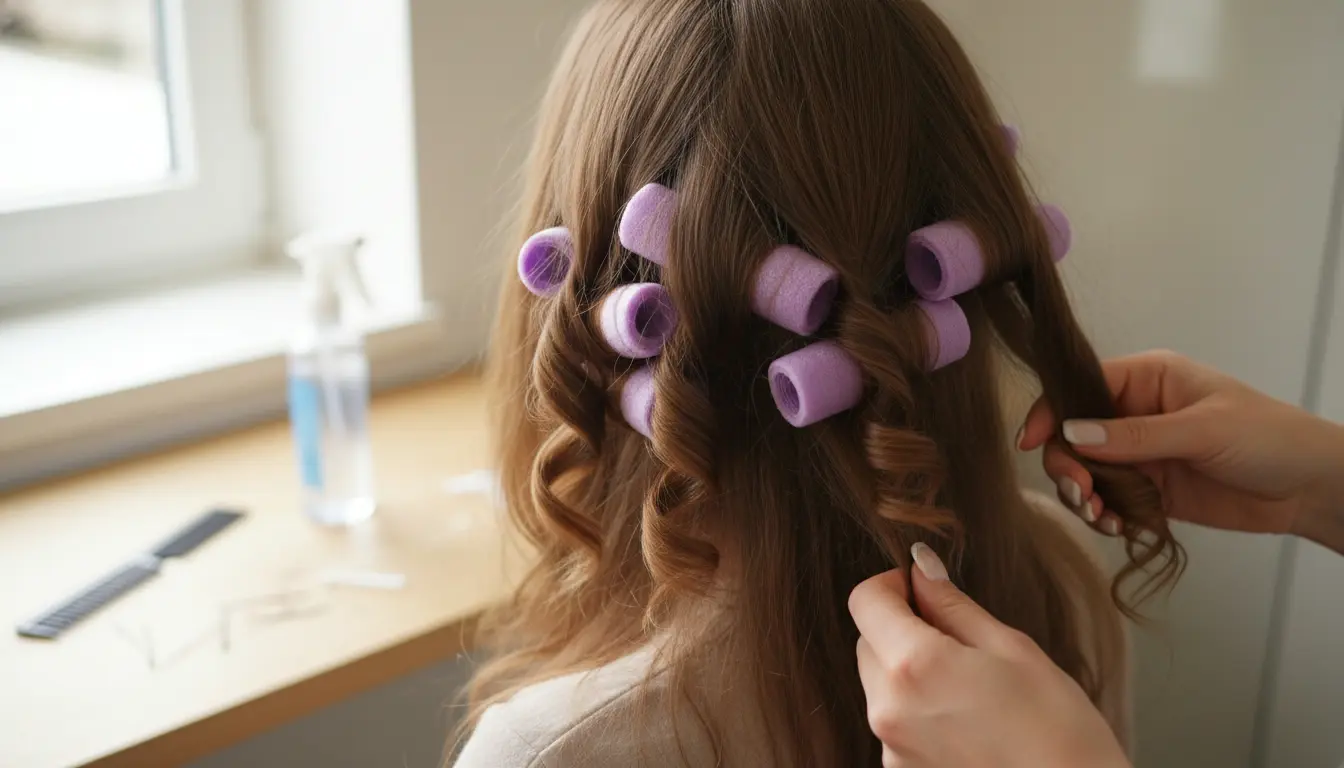 Haar krullen met papillotten