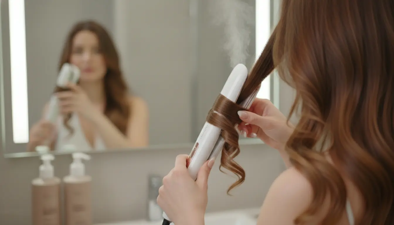Haar krullen met een Steampod