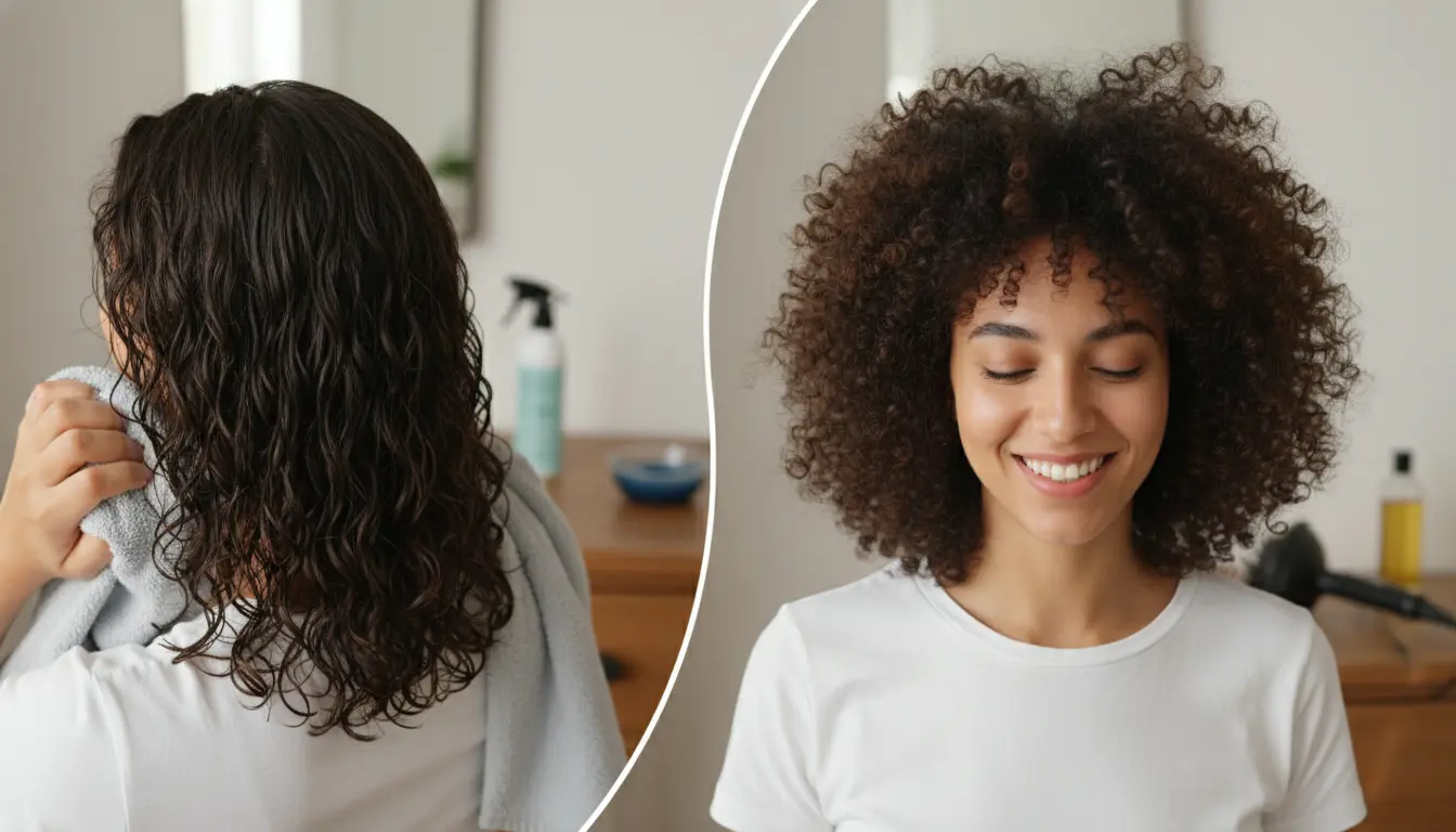 Haar krullen: nat of droog?