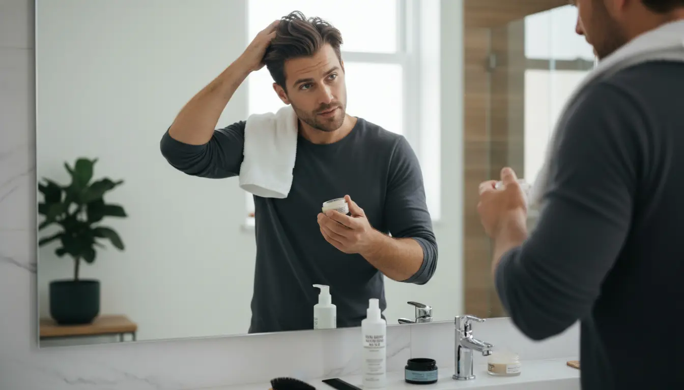Haar stylen man