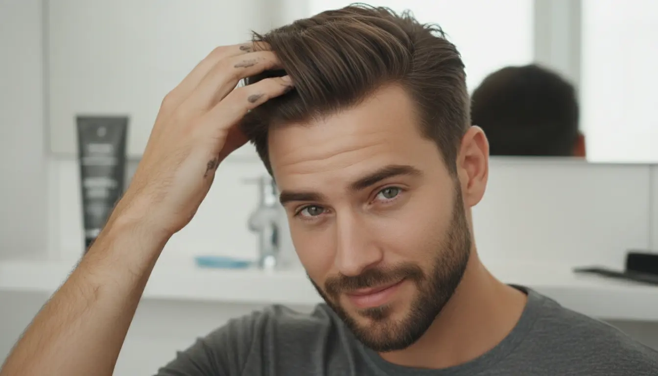 Haar stylen man kort